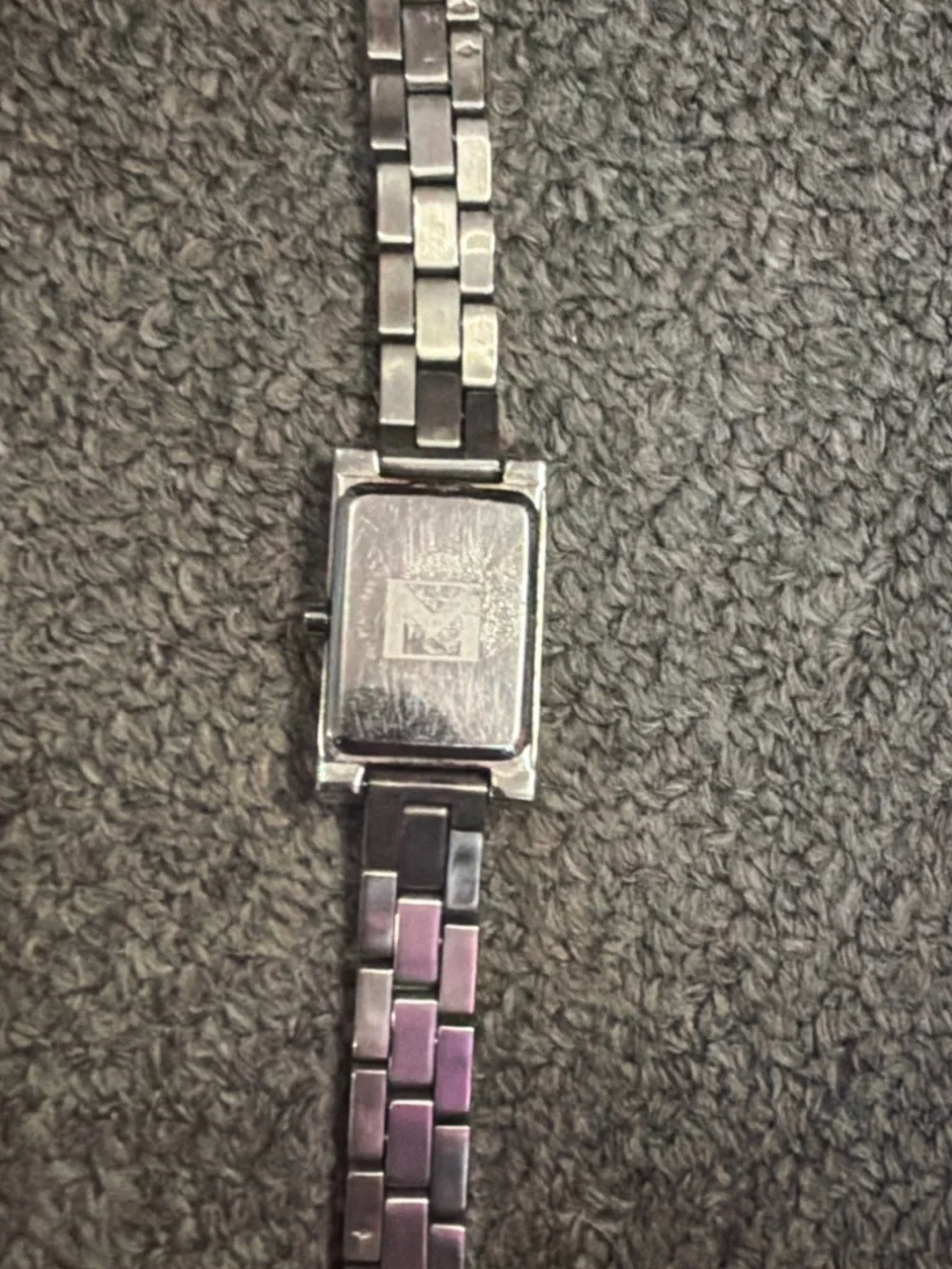 Michael Kors Pink Logo Dial Bracelet Watch Small Rectangular Women’s